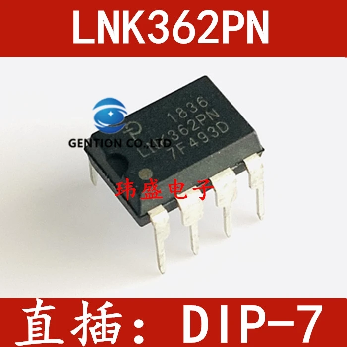 

10 шт. LNK362PN ЖК-чип управления питанием, обычно используемый DIP-7 LNK362 в наличии, 100% новый и оригинальный
