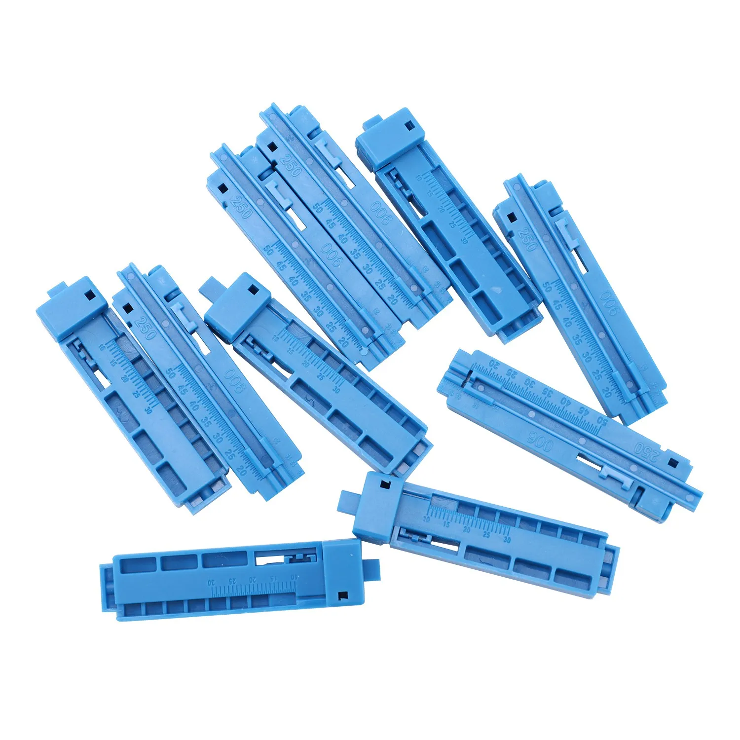 10Pcs 2 in 1 Economical Fixed Length Guiding Rail Fiber Optic Cable Stripper Optical Fiber Cutting Guide Rail FTTH Tool