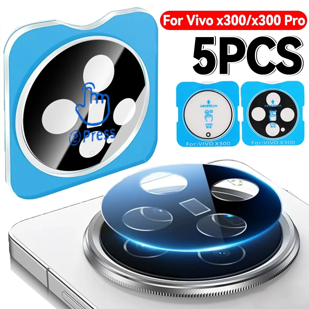 1-5pcs Easy To Install Tempered Glass for Vivox300/Vivo X300 Pro Lens Protectors 9H Hardness Phone Camera Protective Films