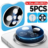 1-5pcs Easy To Install Tempered Glass for Vivox300/Vivo X300 Pro Lens Protectors 9H Hardness Phone Camera Protective Films
