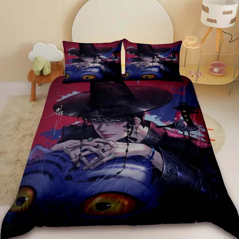 

Kids Saja Boys Duvet Cover Set Demon Hunters Bedding Set Comforter Cover Queen King Bedroom Home Decor with Pillowcase