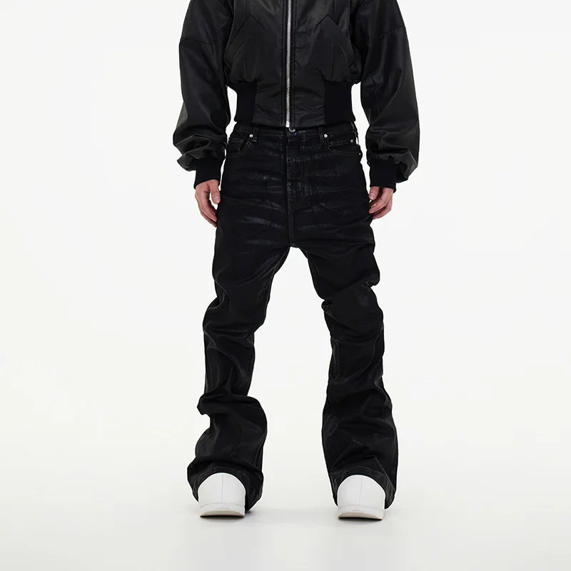 

Новые джинсы-клеш 2024 года: модные длинные брюки с широкими штанинами, микроэластичные, на молнии, для спорта, производство Китай