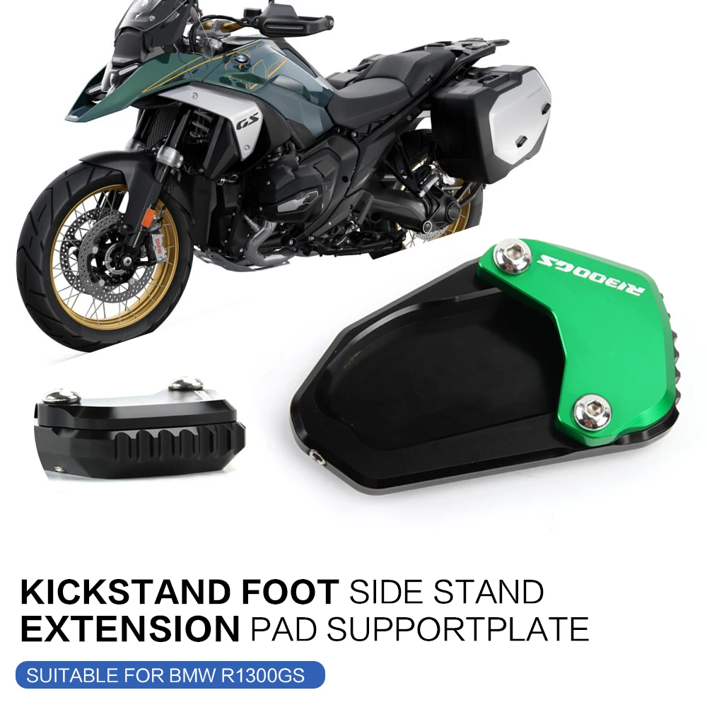 

Motorcycle Kickstand Foot Pad Support For BMW GS1300 R 1300 GS CNC Side Stand Enlarge Extension R1300GS ADV Adventure 2023 2024-