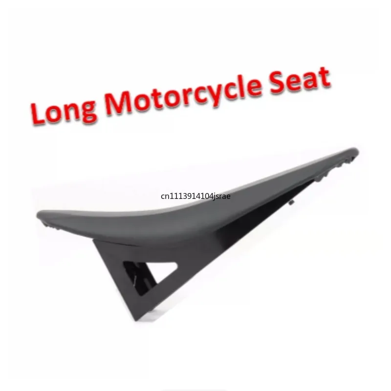 Comfortable Long Motorcycle Seat, Extended Saddle for Electric Bicycle E-Bike, Replacement Long Seat Cushion for Motorbike