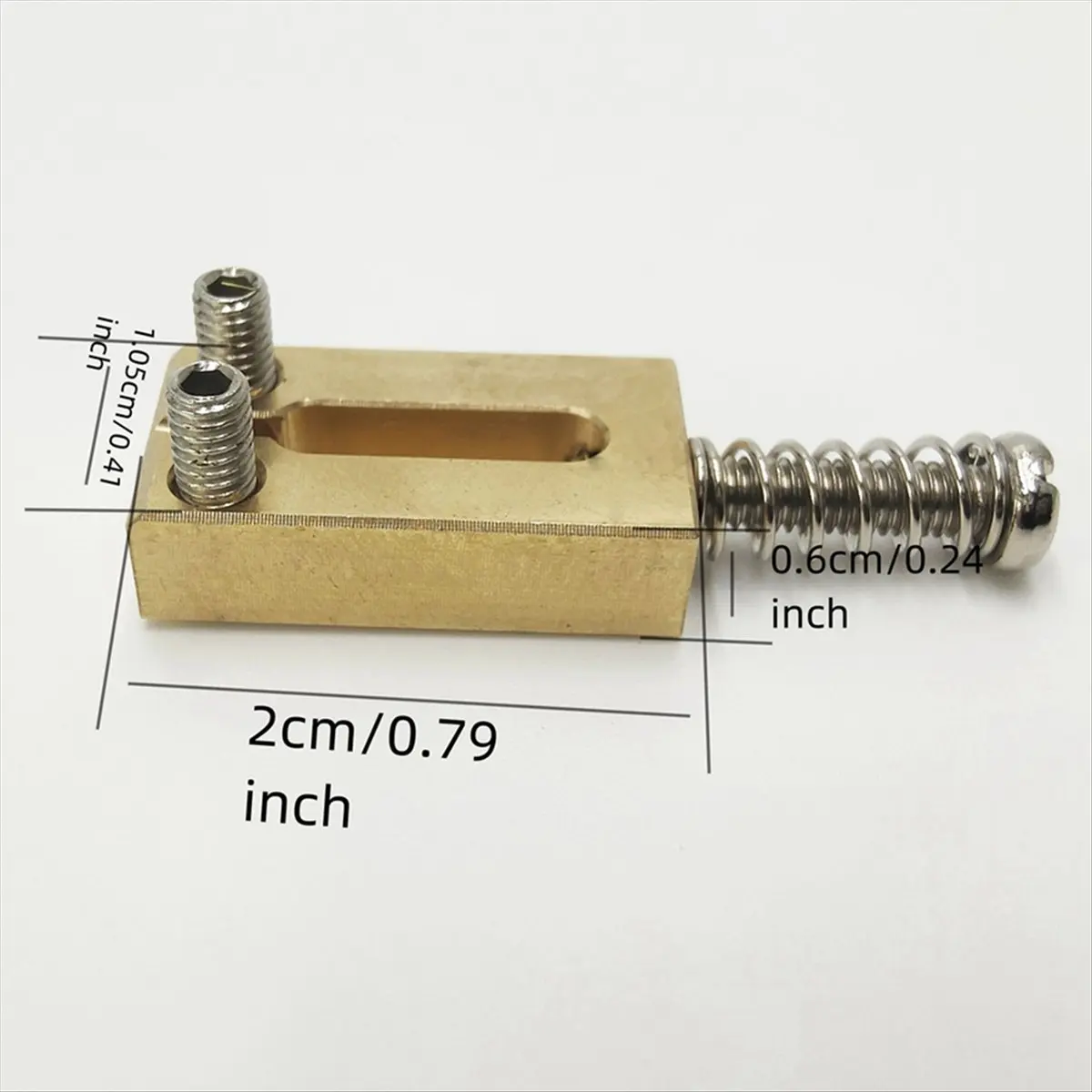 

*A14E Electric Guitar Bridge Saddles Brass 10.5MM Tremolo Parts Electric Guitar Bridge String Saddle Guitar Parts Gold