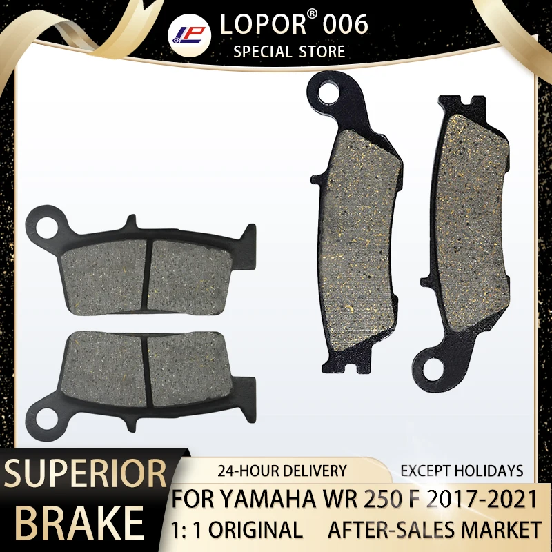 

LOPOR Motorcycle Brake Pads Front&Rear For YAMAHA WR250F 2017-2021 WR250 F WR 250 F