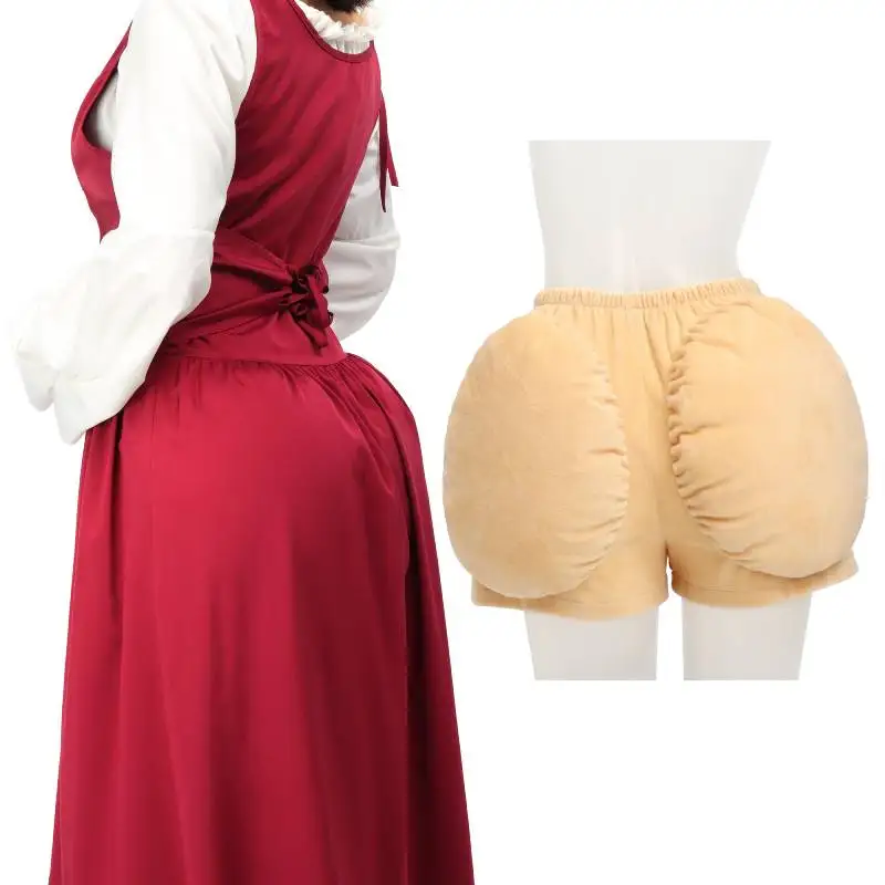 DAZCOS Halloween Fake Big Butt Pants Fat Suit Costume Pants Accessories for Grandma Old Lady Santa Claus Costume Big Buttock Pad