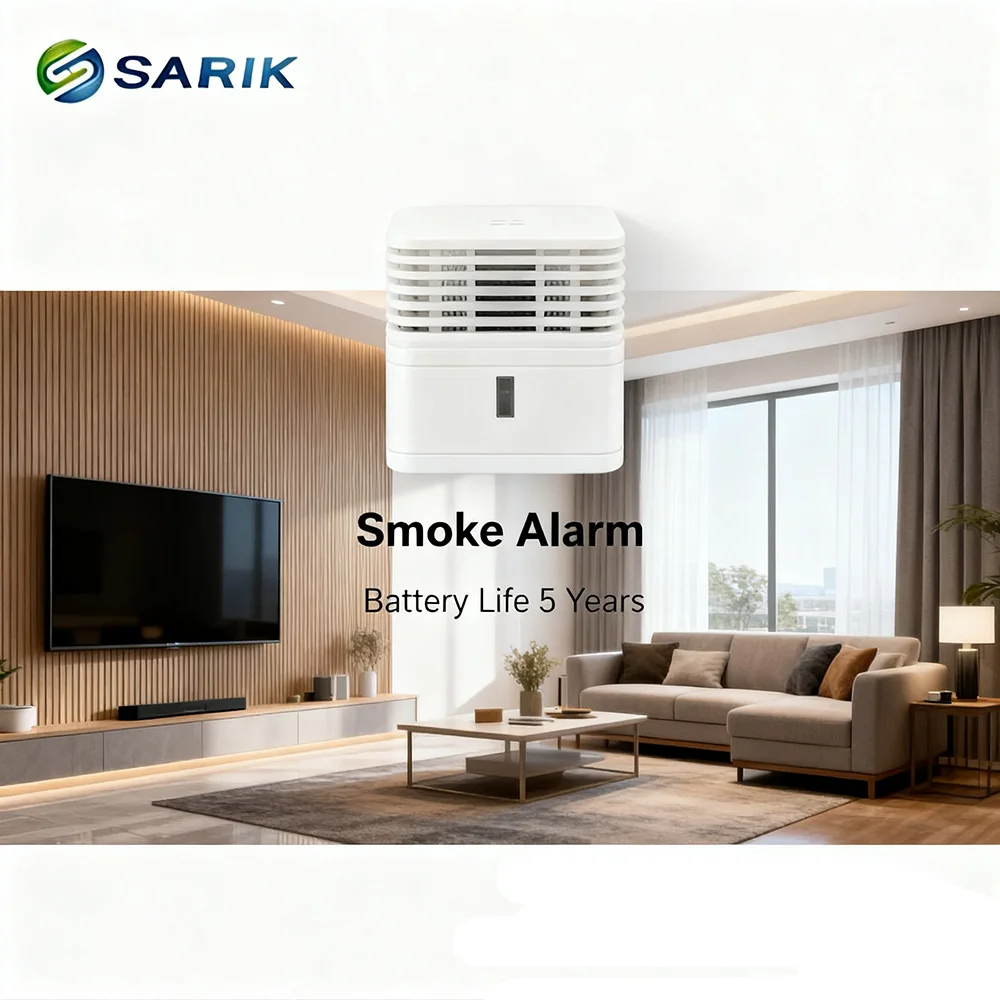 

Smoke Alarm with Loud 85Db Alarm Signal for Old and New Houses to Warn Families of Fire Risks Timely