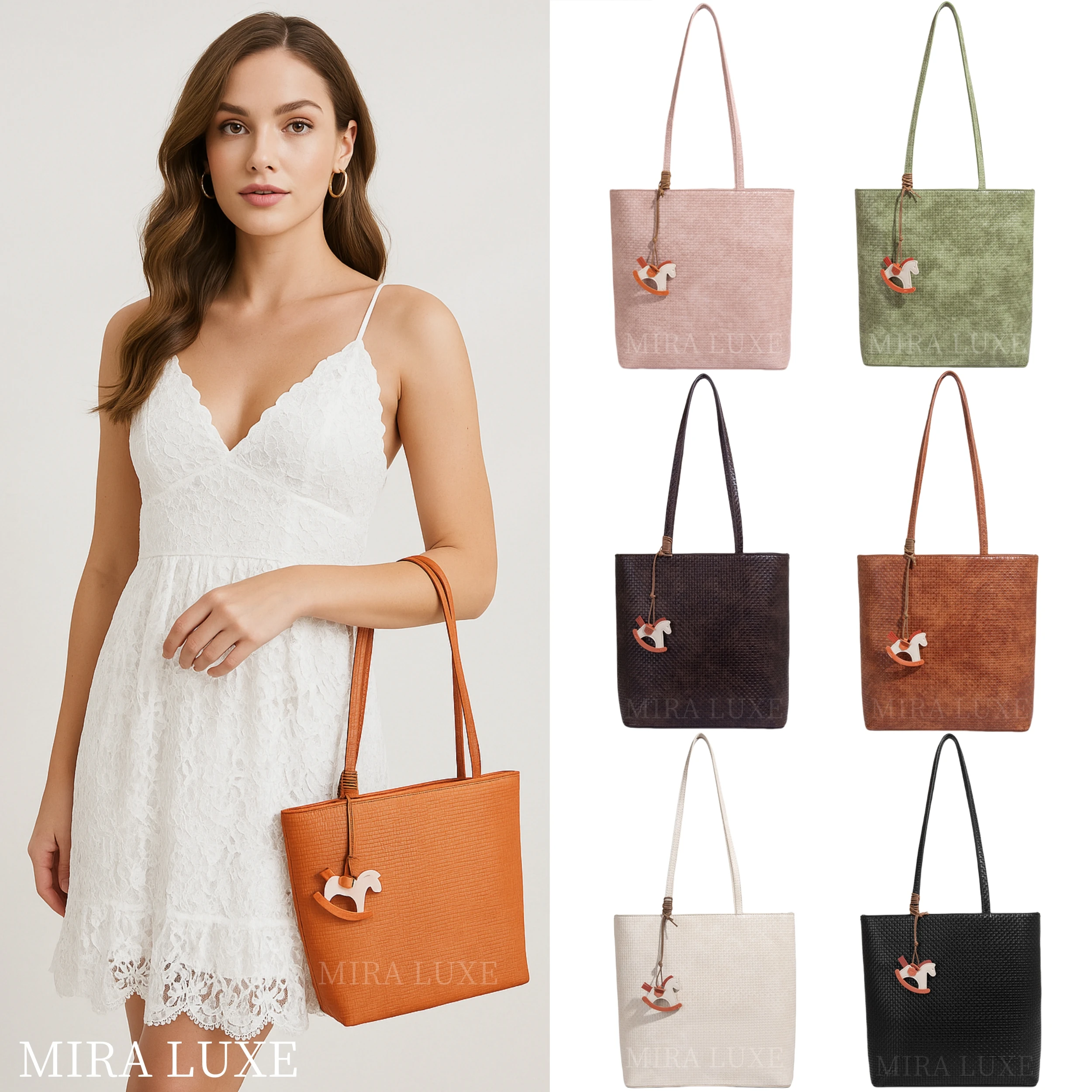 

Fashion Tote Bags For Women Luxury Designer Handbags Purses 2025 New Vintage Large Capacity Tote Bag Commuter Women's Bucket Bag