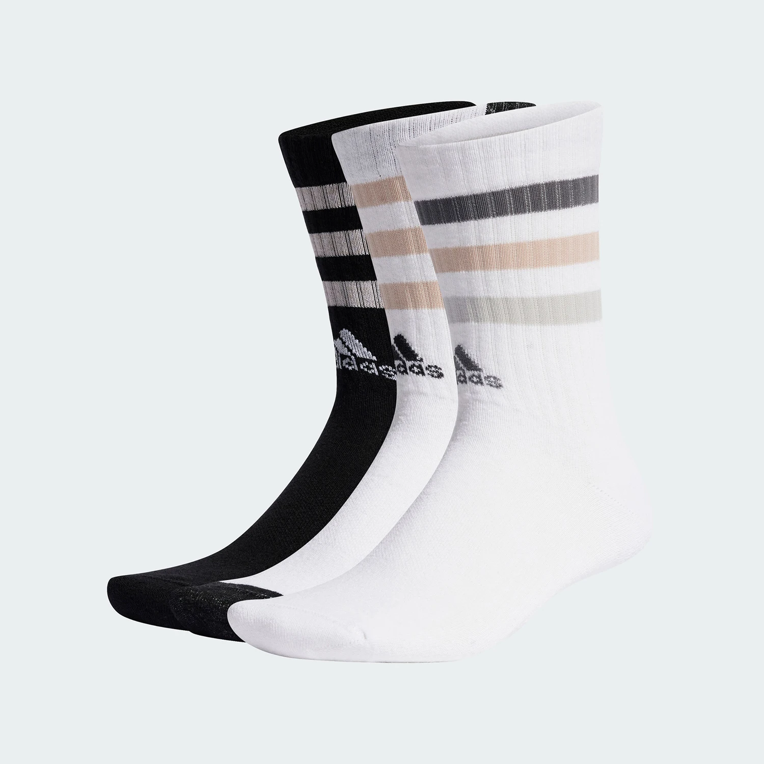 

Adidas genuine 3S CRW BOLD 3P Men's and Women's Sports Socks, Pack of 3 IC1279