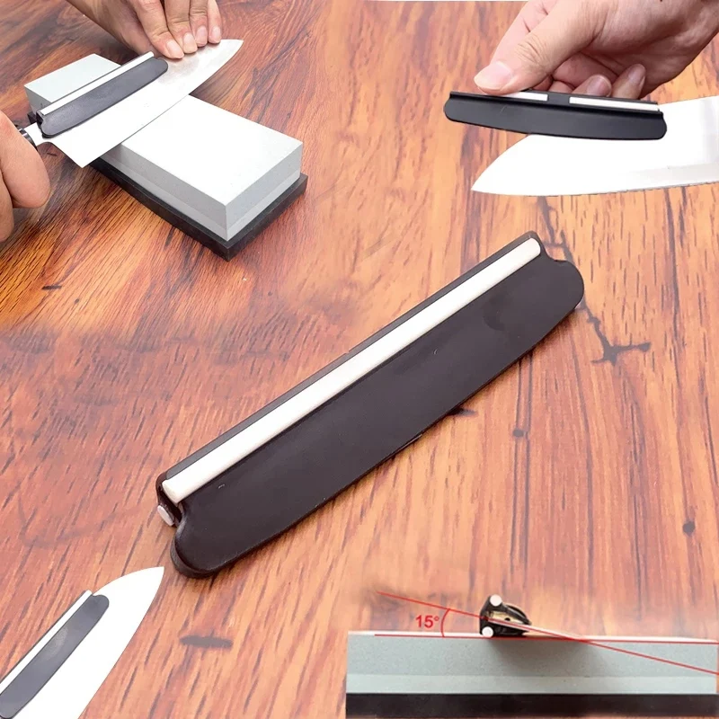 15 Degrees Angle Guide Knife Sharpener Fixed Angle Grinding Auxiliary Tools Angle Correction Knife Holder A