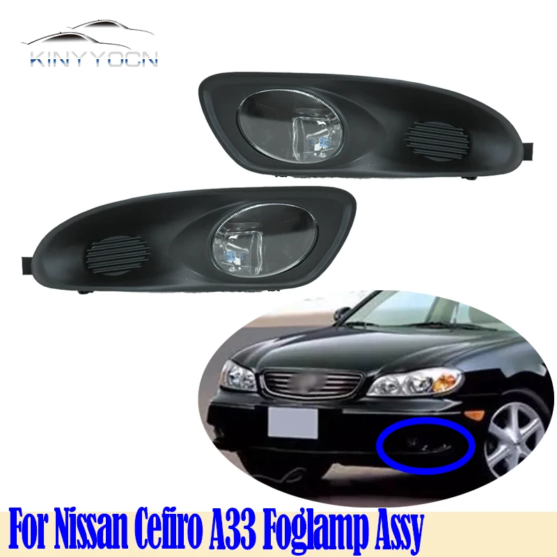 

For Nissan Cefiro A33 2000 01 02 03 04 Front Bumper Fog Light Foglight Fog Lamp Foglamp DRL Day Running Lamp Headlamp