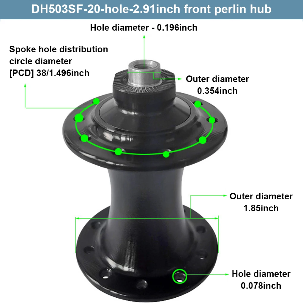 

Foldable Road Bicycle Front Hub Aluminum Alloy Parts Bearing Hubs Outdoor V-brake Maintenance Assembly Professional