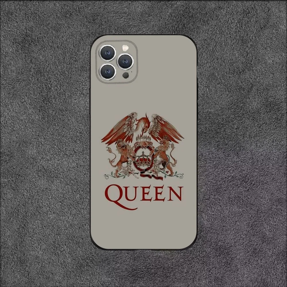 Freddie Mercury Q-Queen Phone Case For iPhone 16,15,14,13,12,11,Plus,Pro Max,XS,X,XR,SE,Mini,8,7 Soft Silicone Black Cover