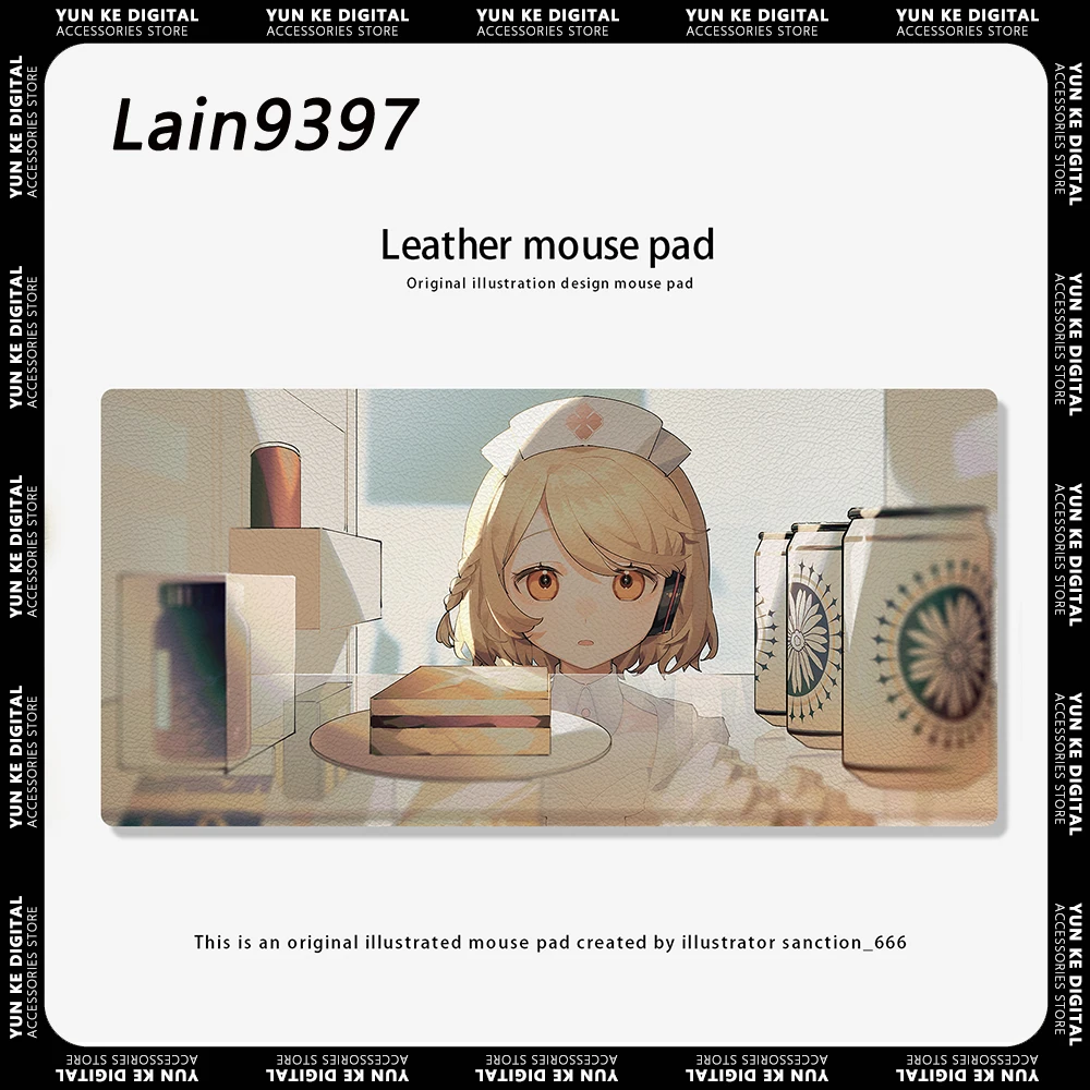 

Sanction9397 Mousepads Soft Original Illustration Non-Slip Leather 300x600mm Gaming Mousepad Gaming Accessories Office Gifts