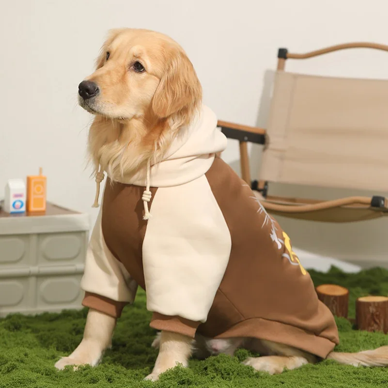 HOOPET Dog Clothes Fall and Winter Models Labrador Dogs Border Collie Pet Clothing Spring and Large Dog Sweater Winter