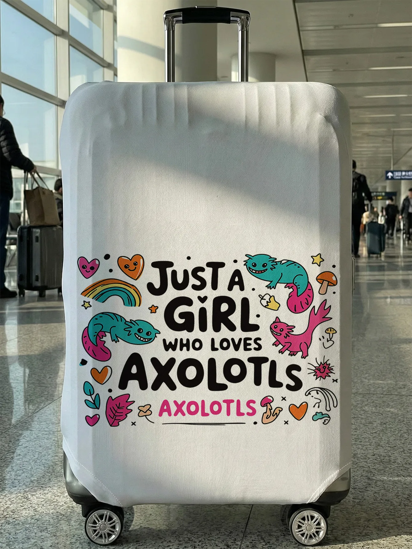 

Cartoon dinosaur luggage protection cover, suitable for 18-32 inch luggage covers, luggage handle gloves, travel accessories