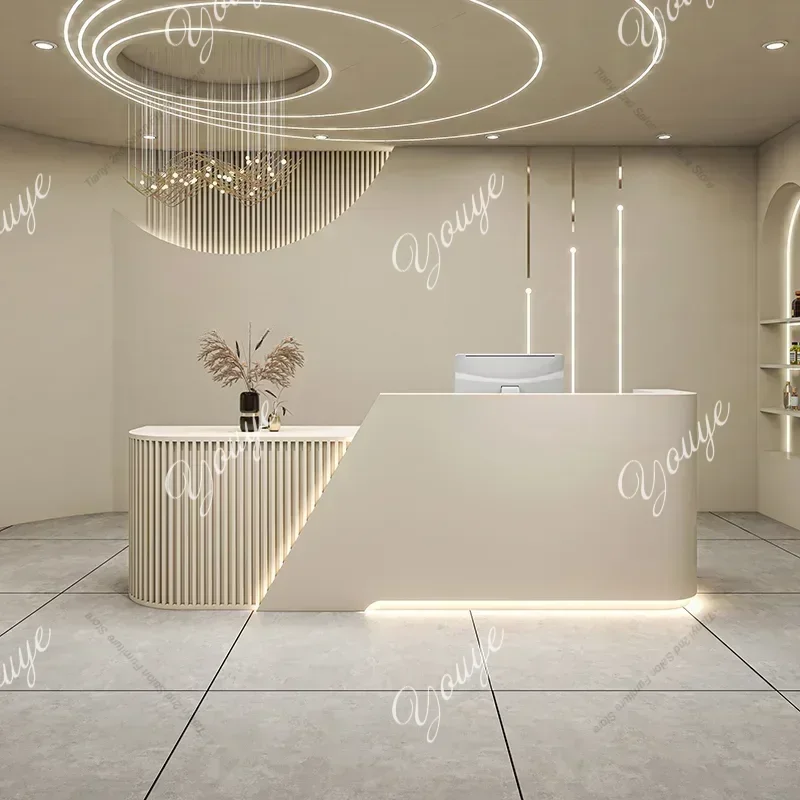 

XM Магазин одежды в итальянском стиле Стойки регистрации Салон красоты Простота Стойки регистрации Роскошная офисная мебель Светх HBRD