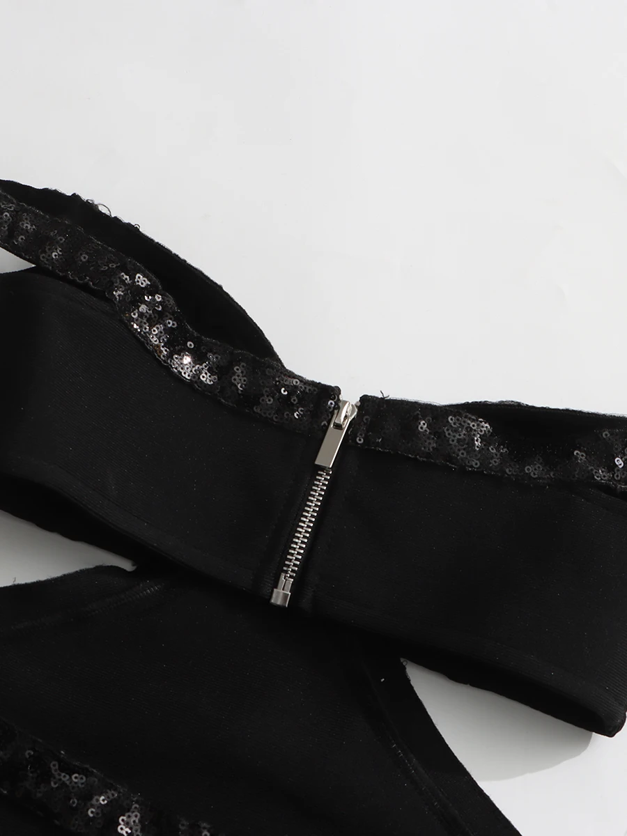 CHICEVER vestido largo de noche Formal para mujer, cuello oblicuo, hombros descubiertos, cintura alta, recortes, malla de retales, vestidos elegantes para mujer