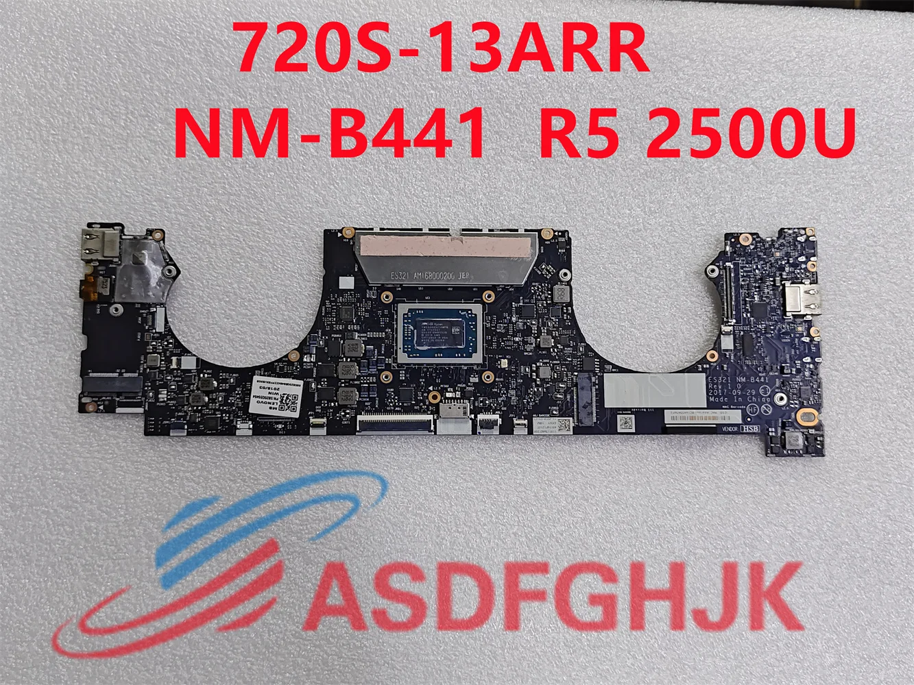 

ES321 NM-B441 For Lenovo IdeaPad 720S-13ARR Laptop Motherboard 5B20Q59378 5B20Q59464 5B20Q59412 With R5 2500U R7 2700U 8G RAM