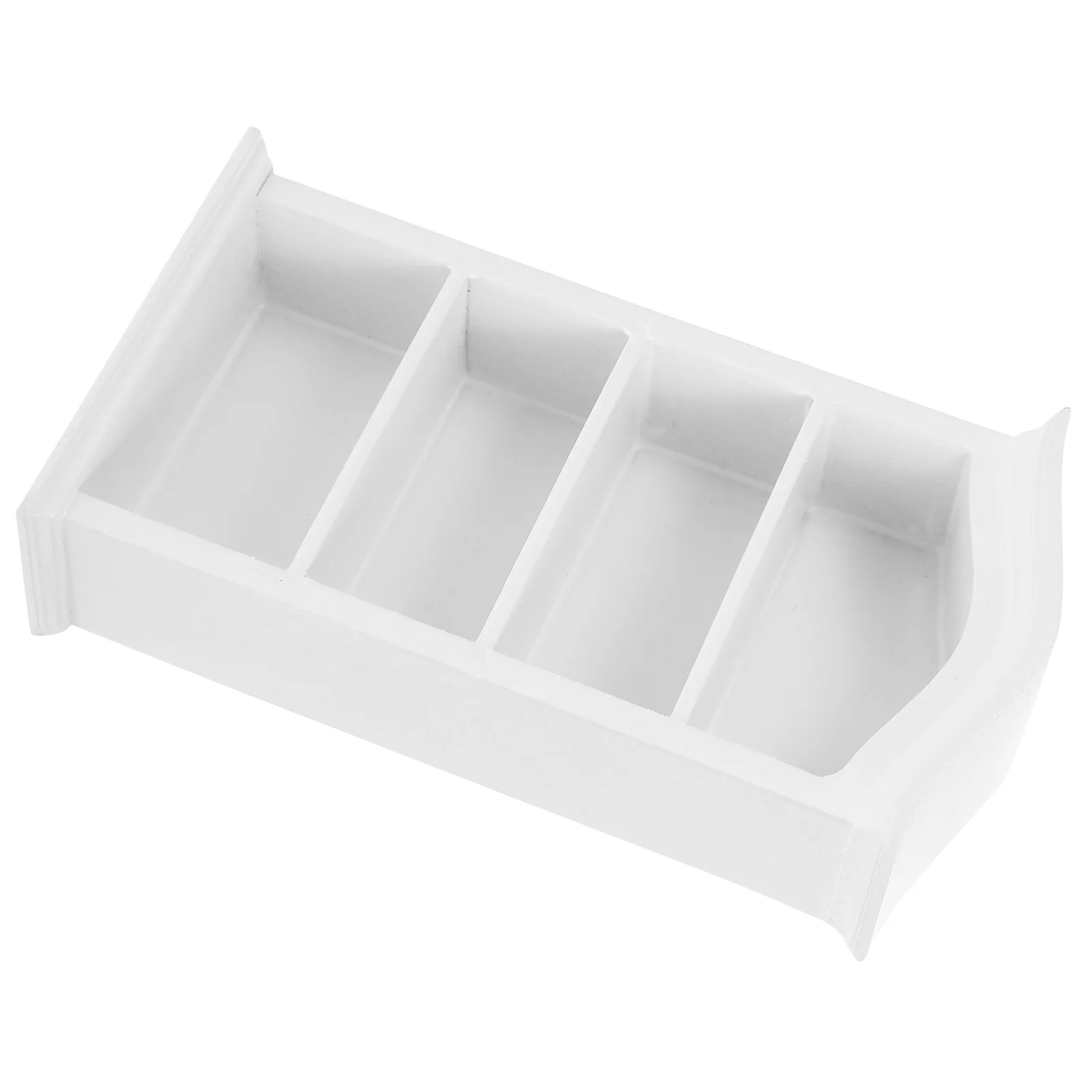 Small Bookshelf Bookcase Ornaments Toy House Mini Wooden Storage Cabinet White Miniature The