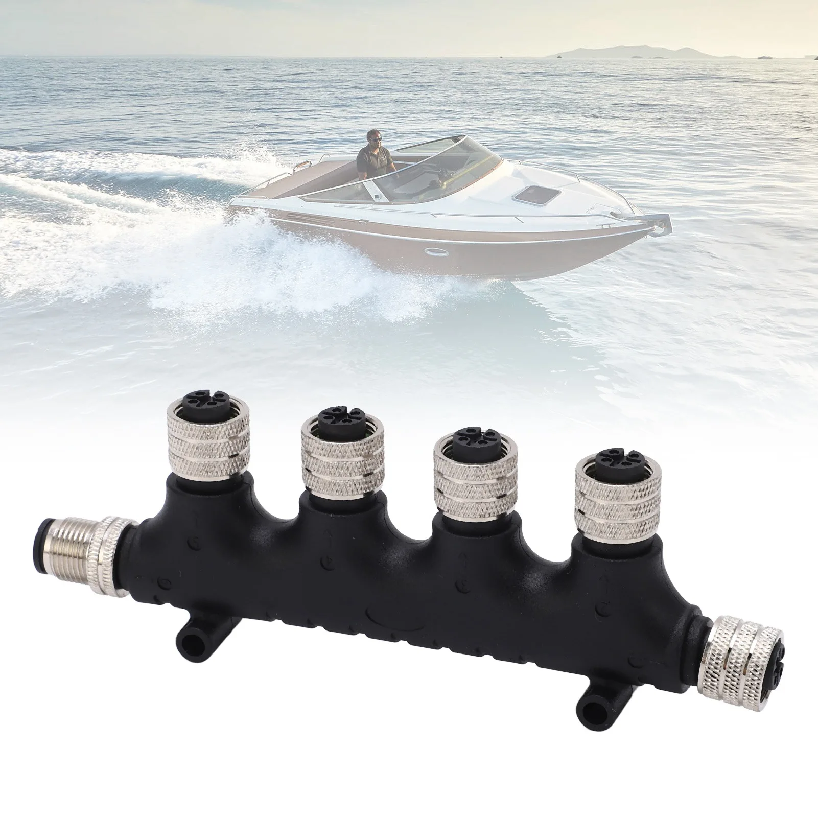 for NMEA 2000 T Connector Excellent Performance Backbone Cable Tees Terminators Easy  IP67 Waterproof for Marine