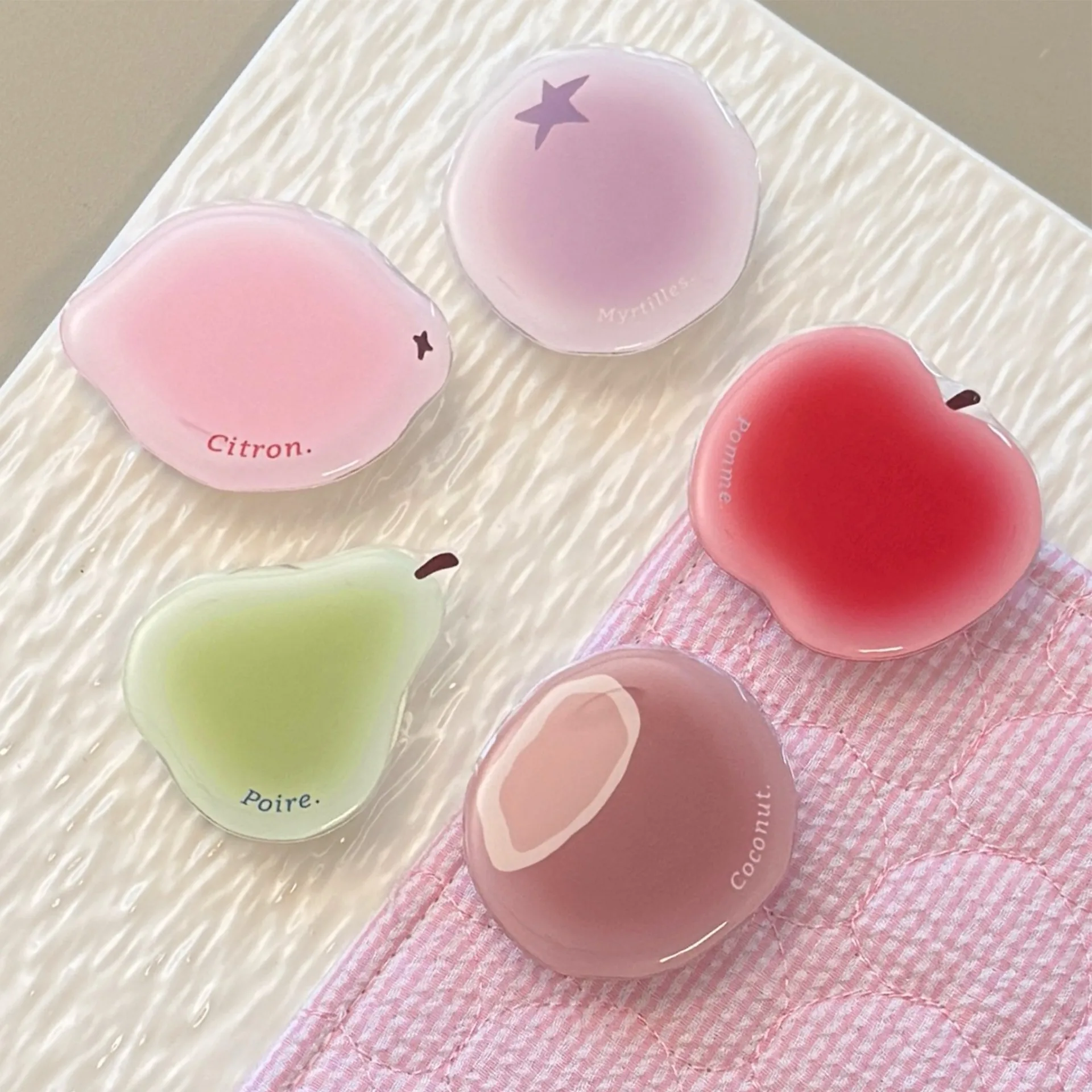 Koreanischer süßer, frischer Frucht-Handyhalter mit Klebefläche, Fingerhalterung, Ständer für iPhone, Samsung, universelles Handy-Zubehör