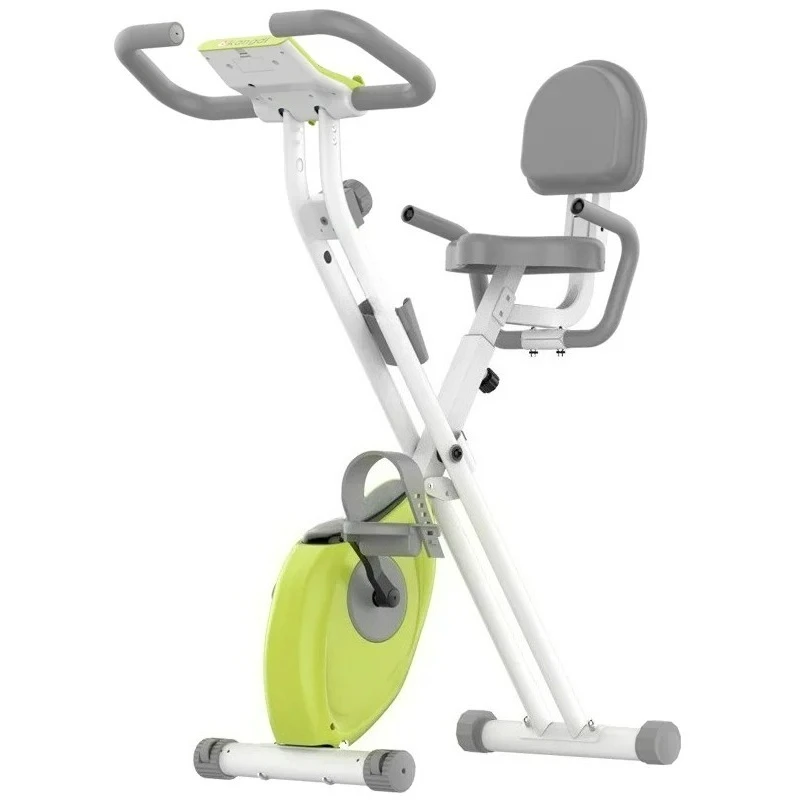 

Silent Cycling Foldable Indoor Aerobic Fitness Sports Equipment - Magnetically Controlled Home Use Fat-Burning Exercise Bike