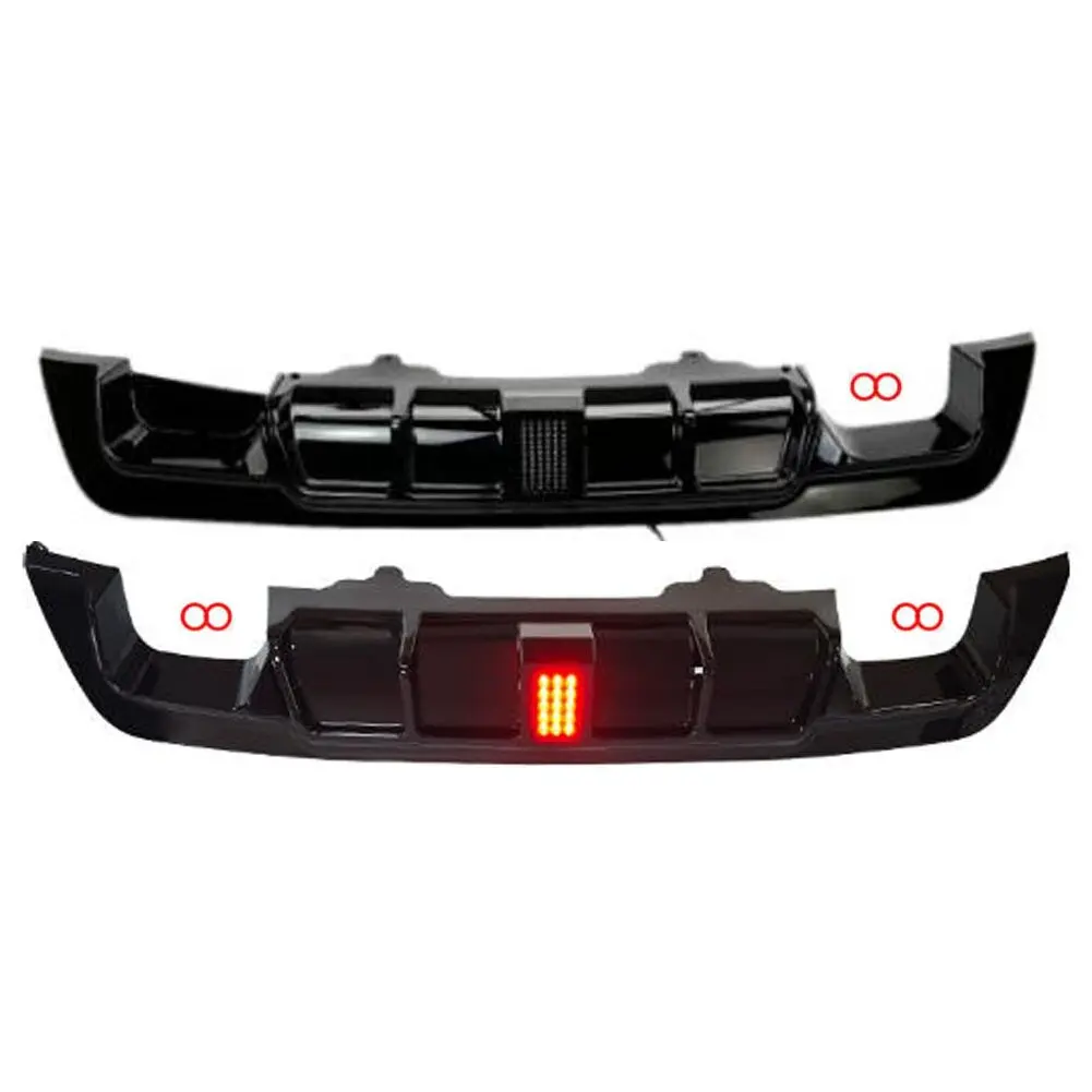 Difusor de Parachoques Trasero para BMW Serie 5 E60 E61 M Tech M Sport 2005-2010, Protector de Labio Cuádruple, Spoiler, Divisor de Maletero, Tuning