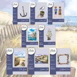 2025 Beyond Bay Driftwood Frame Harbour Voyage Beach Metal Cutting Dies Silicone Stamp Scrapbooking Stencil Photo Album Card DIY
