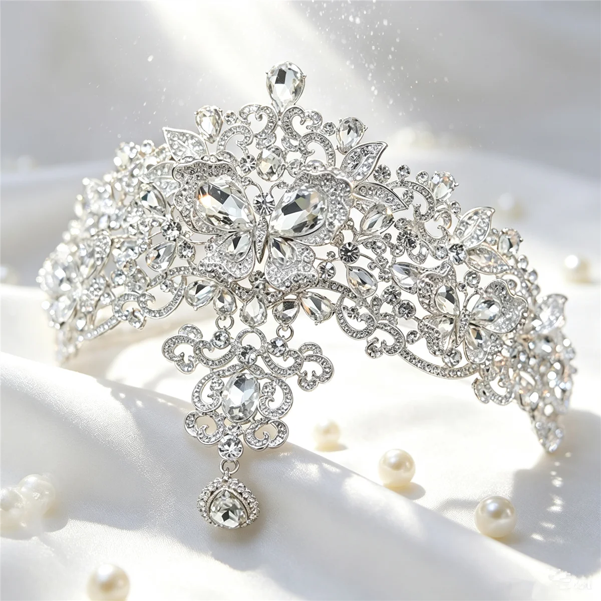 CC Princess Crowns Women Accessories Wedding Hairbands Bridal Dress Engagement Hair Ornaments 100% Handmade Shining Tiaras AN030