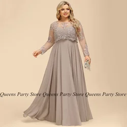 Plus Size Mother of The Bride Dress Customized Lace Bolero Jacket Sweetheart Chiffon A Line Mother Guest Party Gown Weddings