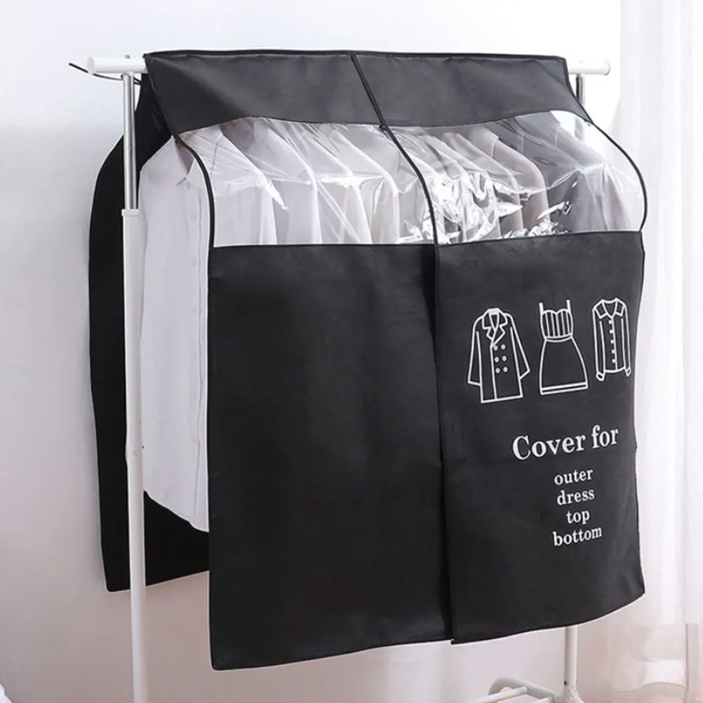 

2Pcs Clothes Rack Cover Set Modern Protective Cover for Hanging Garments Easy to Install and Clean Garment Rack Covers
