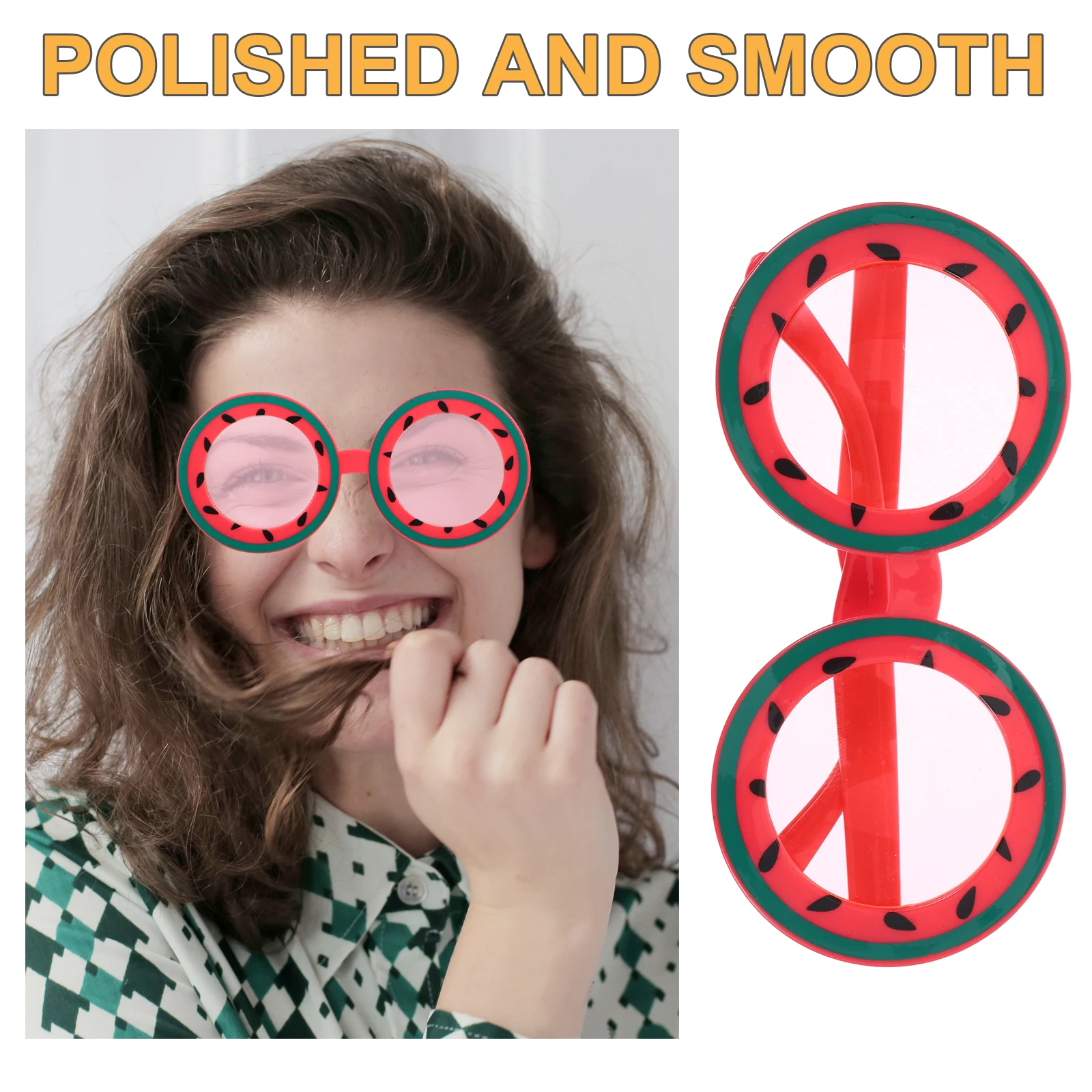 

Watermelon Glasses Funny for Adults Hawaiian Eyeglass Decorative Party Holiday Sunglasses Decorations Abs