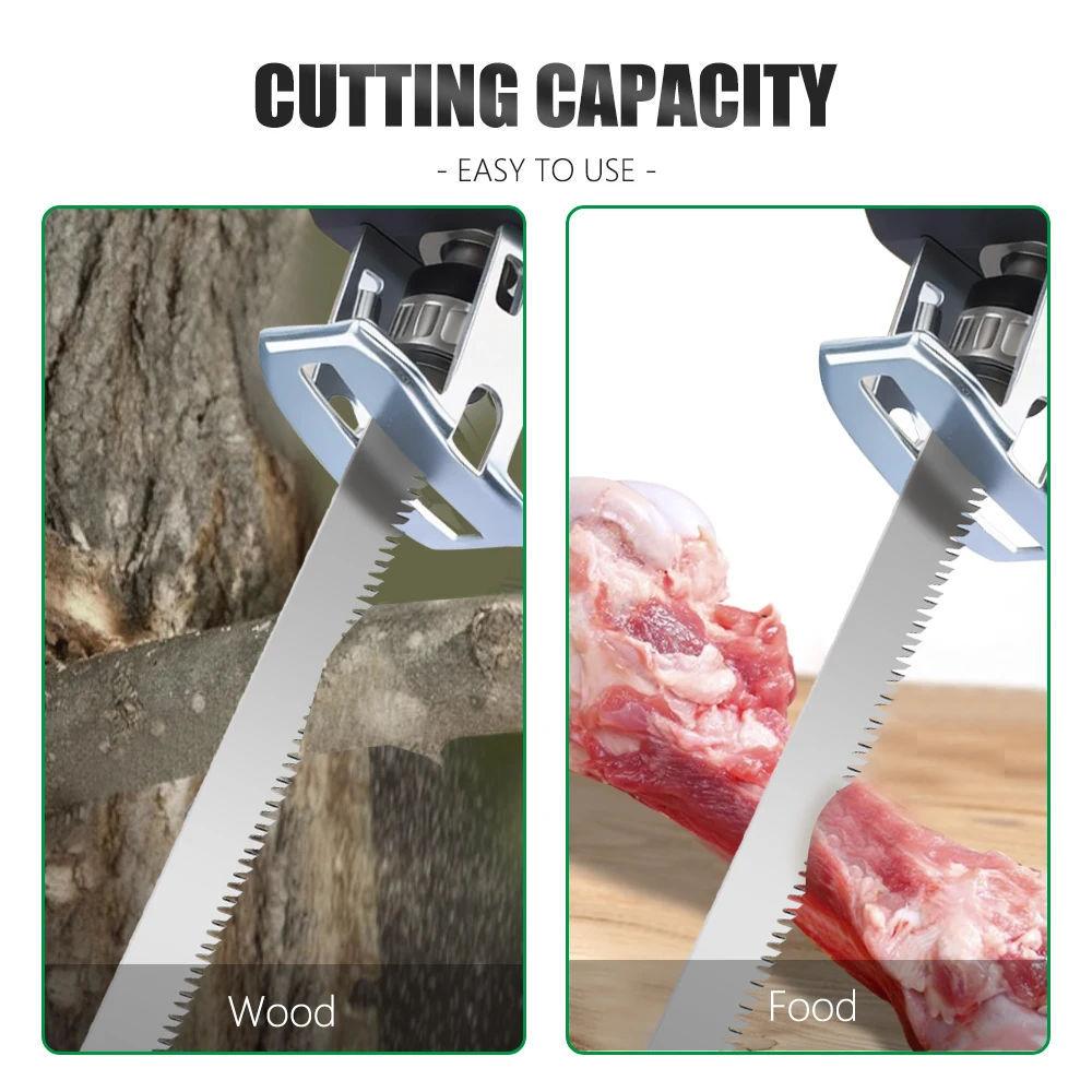 LAVIE 1 قطعة شفرات المنشار الترددية الفولاذ المقاوم للصدأ المجمدة قطع الطعام شفرات المنشار العالمي المجمدة لحوم البقر قطع العظام #4
