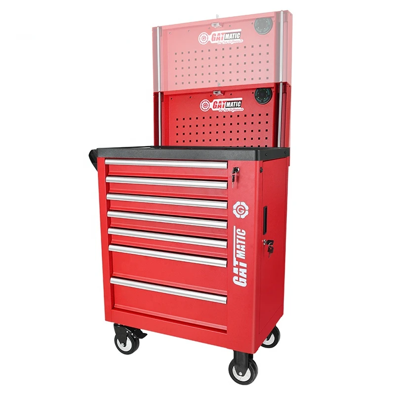 Workshop Garage Metal Mobile Rolling Tools Chest Storage Cabinet Trolley Tool Set Car Repairing