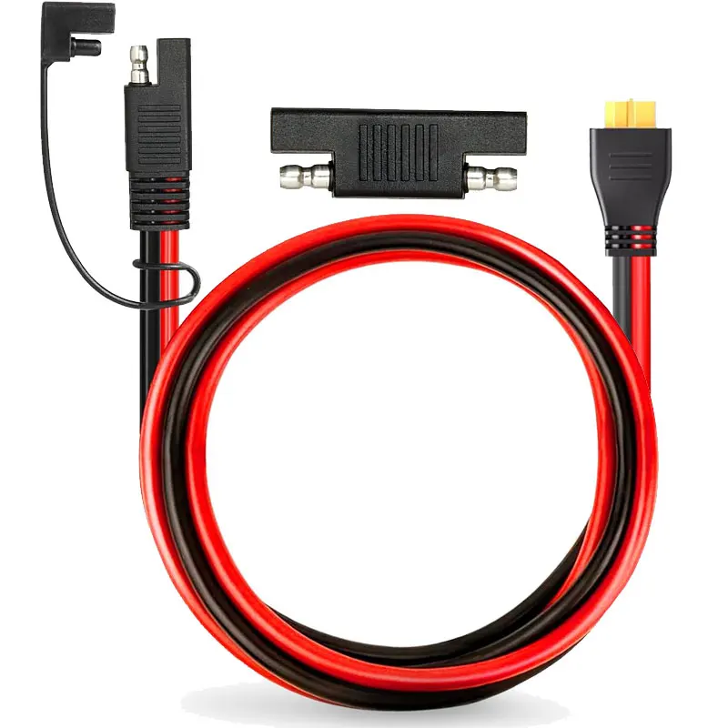 12AWG 1.5m/5Ft XT60 Female to SAE Cable for Anker SOLIX EcoFlow River Delta ALLPOWERS Bluetti AC2A Etc. Portable Power Stations.