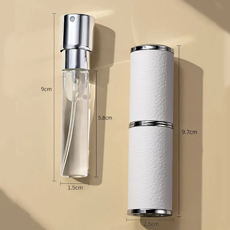 Garrafa de recarga de perfume de couro portátil 8ml recarregável garrafa de perfume spray atomizador perfume viagem ferramenta de cuidados com a pele