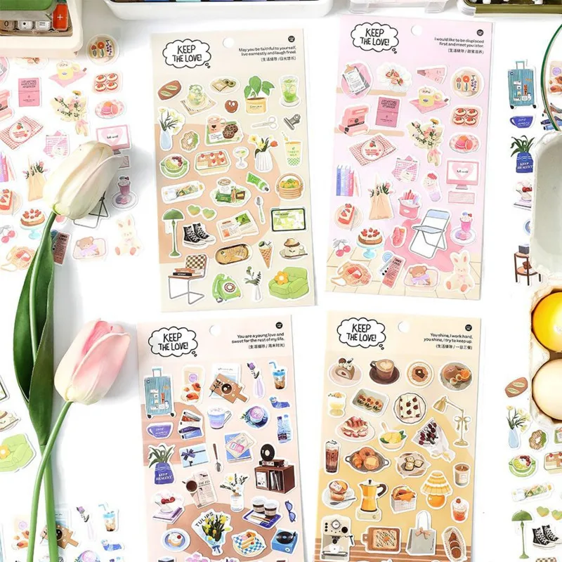 1sheets Stickers Notebook Motorcycle Skateboard Scrapbooking Material Craft Supplies Graffiti Phone Funny Children Gift NEW