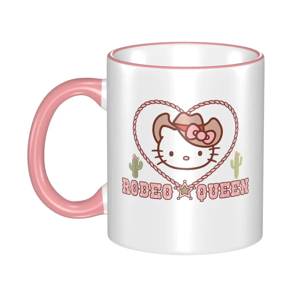 

Hello Kitty Rodeo Queen Mugs Funny Cartoon Tea Cup Gift For Women Men