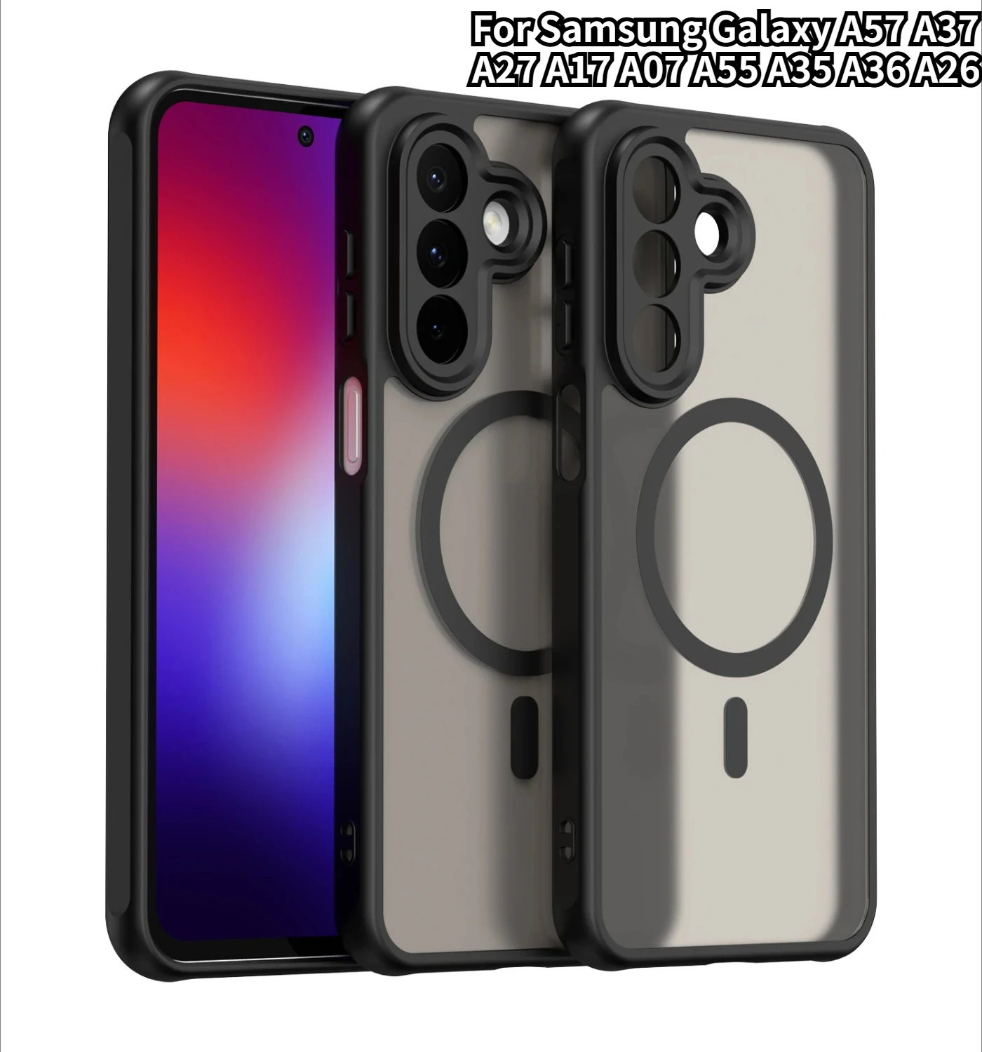 Matte High Quality Skin-friendly For Magsafe Case For Samsung Galaxy A57 A37 A27 A17 A07 A55 A35 A36 A26 TPU+PC Anti-Drop Cover