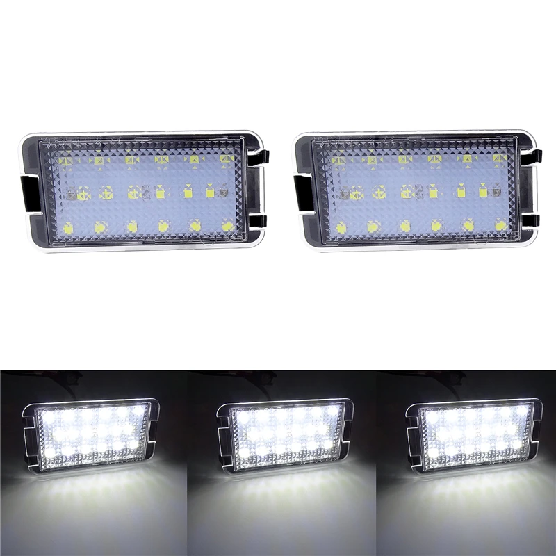 2Pcs Car Led Tail Lamp License Number Plate Light for Seat Ibiza 6L Ab for Seat Altea CORDOBA/LEON/Toledo III 2004-2009