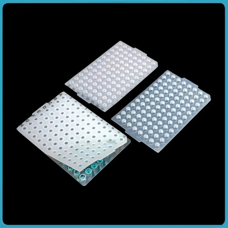 Loook Store 10/PK Silicone Seal for 96-well PCR Plate Non-sterile Tight Sealing Reusable Elastic Lab PCR Plate Silicone Cover