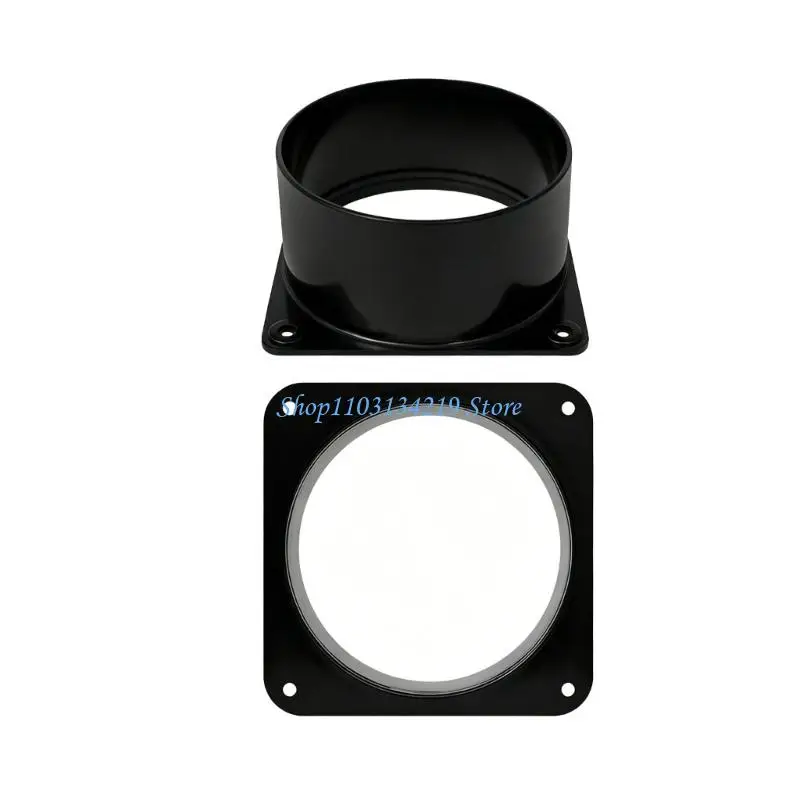 N5KC Straight Air Vent Duct Connectors Flange Easy Installation Air Outlet Adapter Plastic Ducting Tool Flange Enduring
