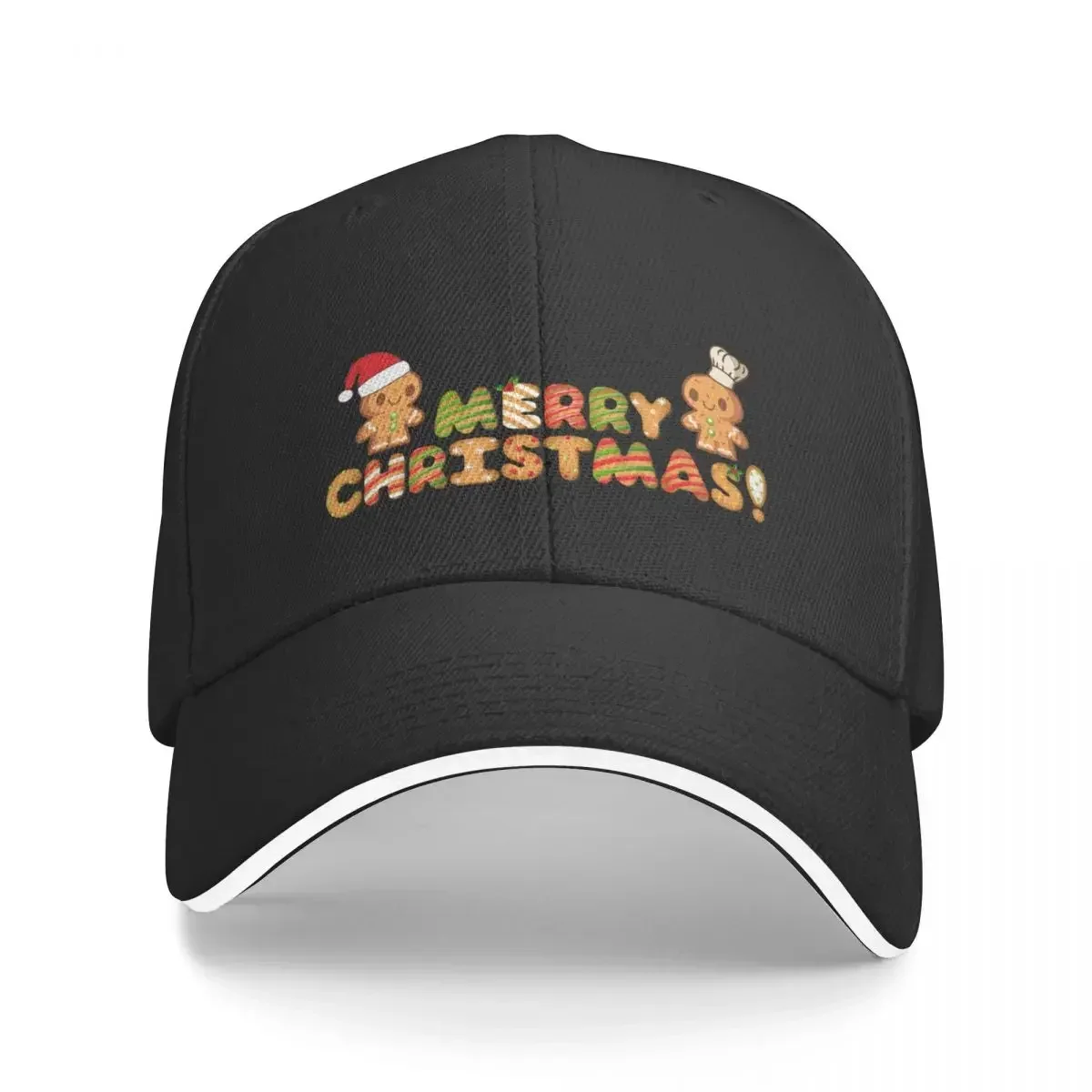 A Merry Gingerbread Christmas! Baseball Cap Hood Sports Cap Streetwear For Girls Men's