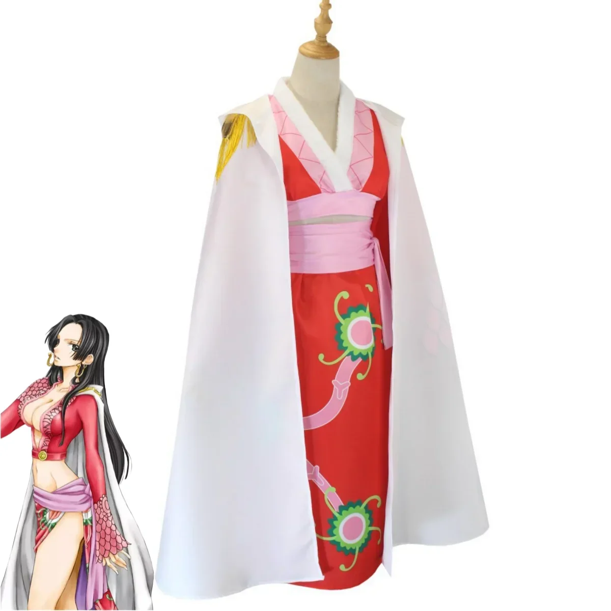 Anime Lily Seven Warlords of The Sea Boa·Hancock Cosplay Costume Halloween Empire Snake Clothes for Sexy Woman Suit Wig