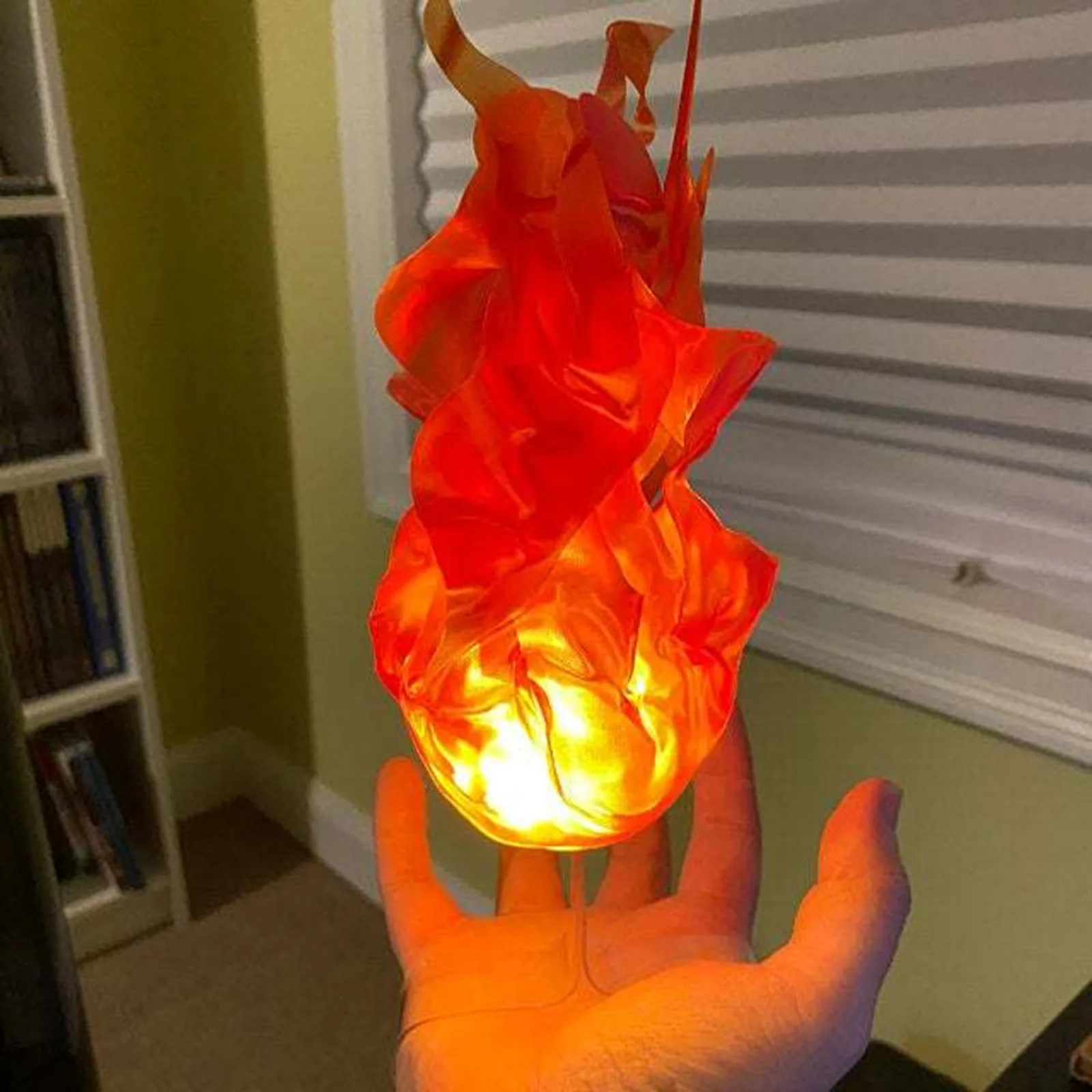 Halloween Floating Fire, Creative Flame Lamp Prop, Illuminated Floating Fireballs, Artificial Fake Fire Floating Props No Flame