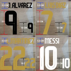 2023-2024 Football Team Home And Away Digital Patches iron-on Solid Color Customized Player Name Soccer Athlete Namesets Men