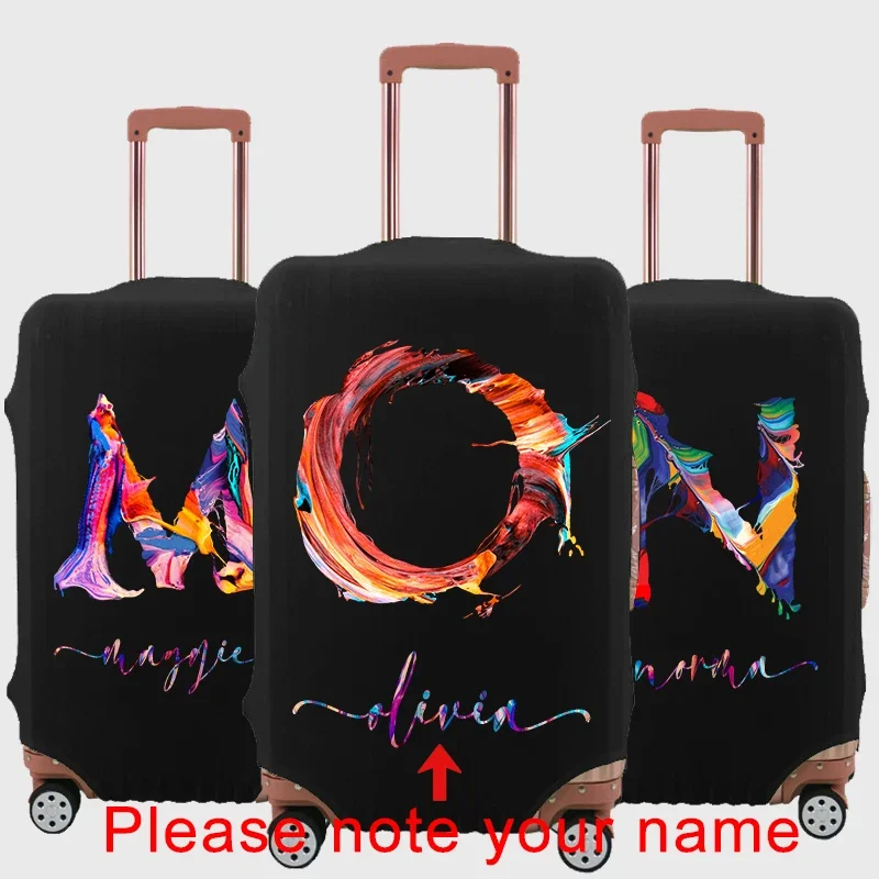 

Personalized Luggage Case Suitcase Cover Thick Elastic Travel Luggage Protective Cover for 18 - 32 Baggage Detachable Dust Bags