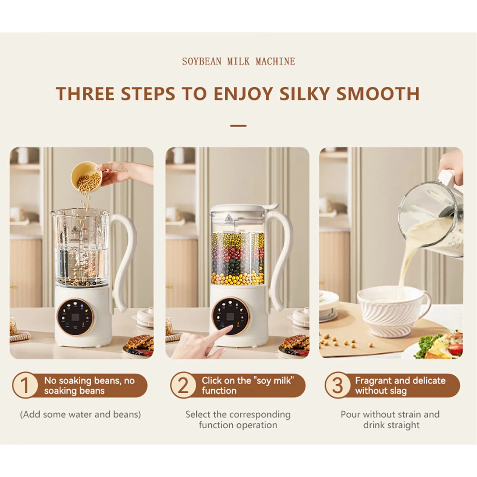 Автоматическая машина для приготовления соевого молока, машина для приготовления соевого молока, изоляция, самоочистка, 1,4 л, многофункциональная, с функцией синхронизации для домашнего молока